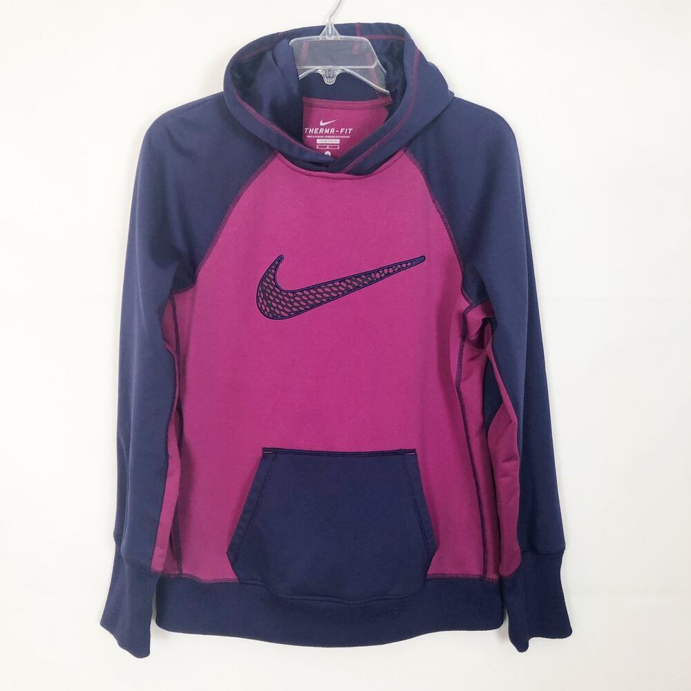 Nike Sweatshirt Womens Medium Hoodie Therma Fit Activewear Fitness Walking
